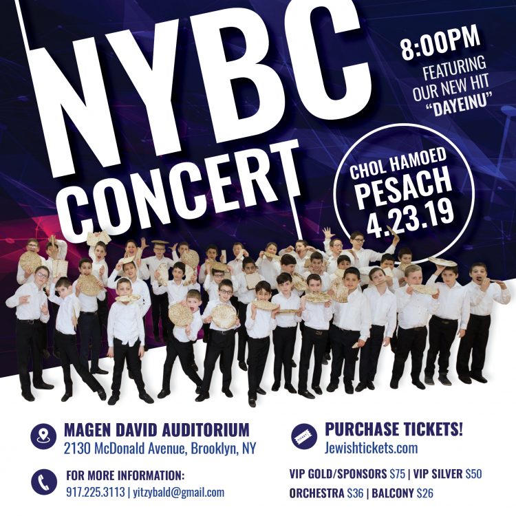 NYBC Pesach Concert Insta