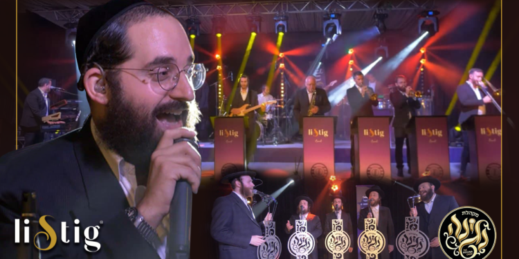YouTube Thumbnail • Energetic LIVE Performance Shloimi Meisler ,Listig Band & Negina Choir @MusicOnTime