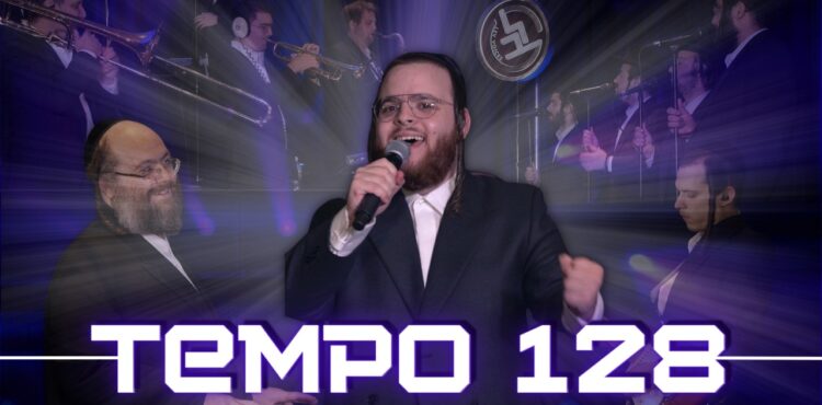YT Thumbnail • Tempo 128 - Zrilly Wertzberger, Lev Choir & Naftali Schnitzler @MusicOnTime