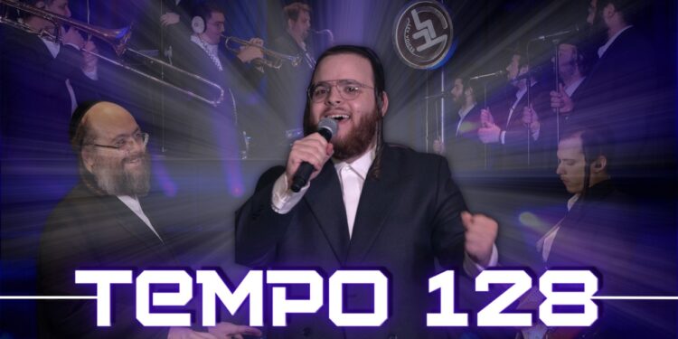 YT Thumbnail • Tempo 128 - Zrilly Wertzberger, Lev Choir & Naftali Schnitzler @MusicOnTime