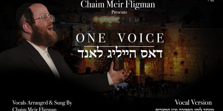 YT Thumbnail • One Voice [Vocal] • Chaim Meir Fligman @MusicOnTime