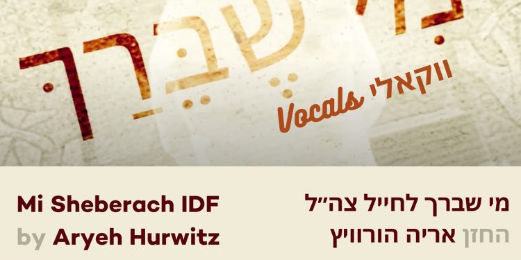 Aryeh Hurwitz - Mi Sheberach IDF