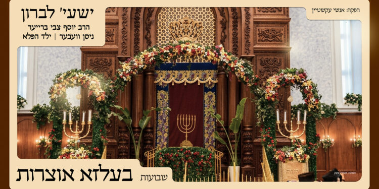 YT Thumbnail • Shavuos Medley • Belz Oitzrois • Shaya Lebron feat